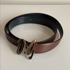 Dolce & Gabbana Brown Leather Belt